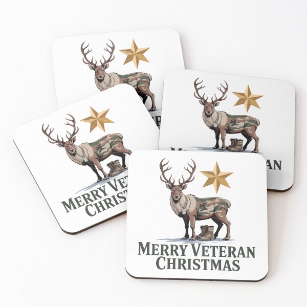 Item preview, Merry Veteran Reindeer Camo Boots Christmas Thank You For Your Service designed and sold by BernoNickel.