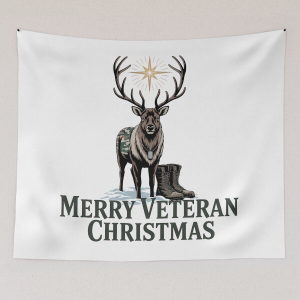 Item preview, Merry Veteran Reindeer Camo Boots Christmas Military Animal designed and sold by BernoNickel.