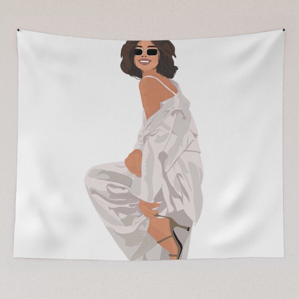 Item preview, Confident Woman in White – Modern Minimalist Illustration designed and sold by VectOstyle.