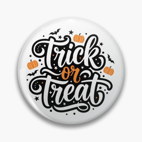 Item preview, "Trick or Treat" Badge designed and sold by Thanabordee.