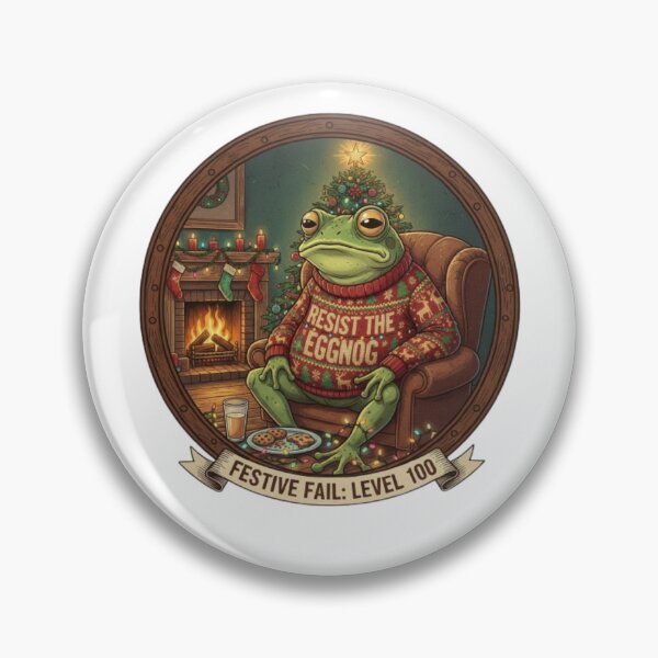 Item preview, Christmas Frog Resist Eggno designed and sold by Zerfa  Digital Art & Creative Merchandse.