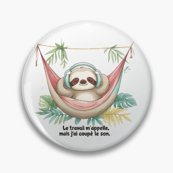 Item preview, Work is calling, but I've muted the sound – Lazy Chill designed and sold by AGraphicLook.