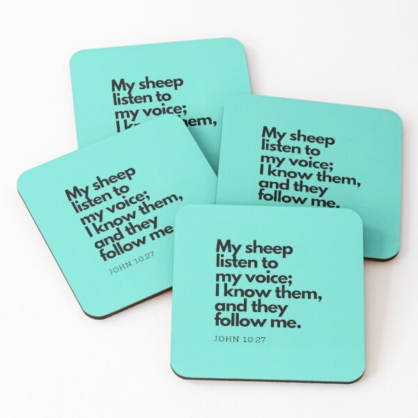 Item preview, Bible Quotes: My sheep listen to my voice, Inspirational Quotes, Daily Quotes  designed and sold by Animals, Nature & Landscapes.