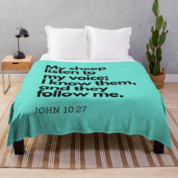 Item preview, Bible Quotes: My sheep listen to my voice, Inspirational Quotes, Daily Quotes designed and sold by Animals, Nature & Landscapes.
