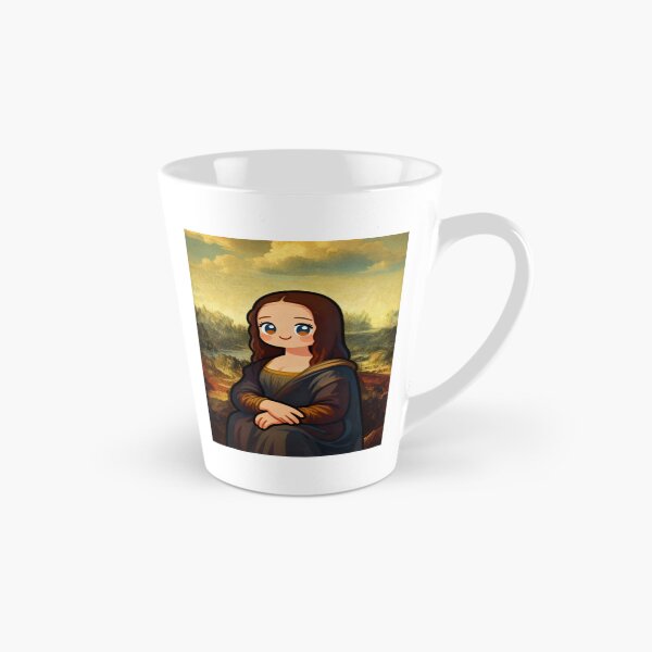 Item preview, Cartoon Mona Lisa Digital Art Print - Cute Renaissance Revival for Modern Decor designed and sold by Chibi Masterpieces.