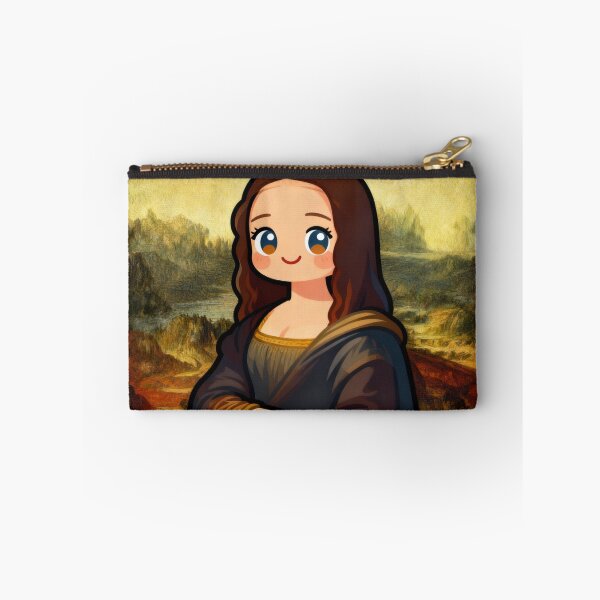 Item preview, Cartoon Mona Lisa Digital Art Print - Cute Renaissance Revival for Modern Decor designed and sold by Chibi Masterpieces.