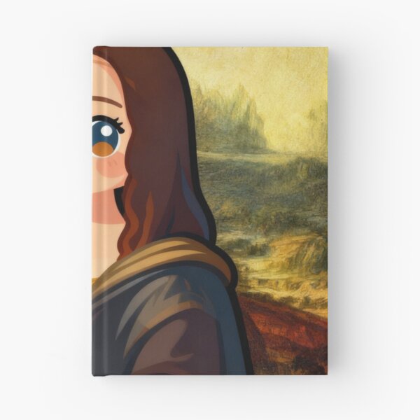 Item preview, Cartoon Mona Lisa Digital Art Print - Cute Renaissance Revival for Modern Decor designed and sold by Chibi Masterpieces.