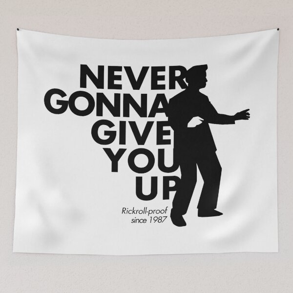 Item preview, Never Gonna Give You Up | Rick Astley | 80s Retro Music Tee | Rickroll Classic | BLACK VERSION designed and sold by parissiArt.