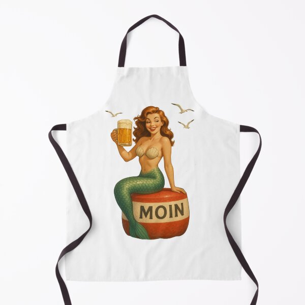 Artikelvorschau, Vintage Meerjungfrau mit Bier– Maritimes Design mit Humor entworfen und verkauft von Fies-und-Fein.