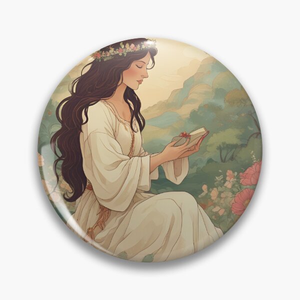 Item preview, Peaceful Reading in a Blossom-Filled Forest designed and sold by Help De Helpers.