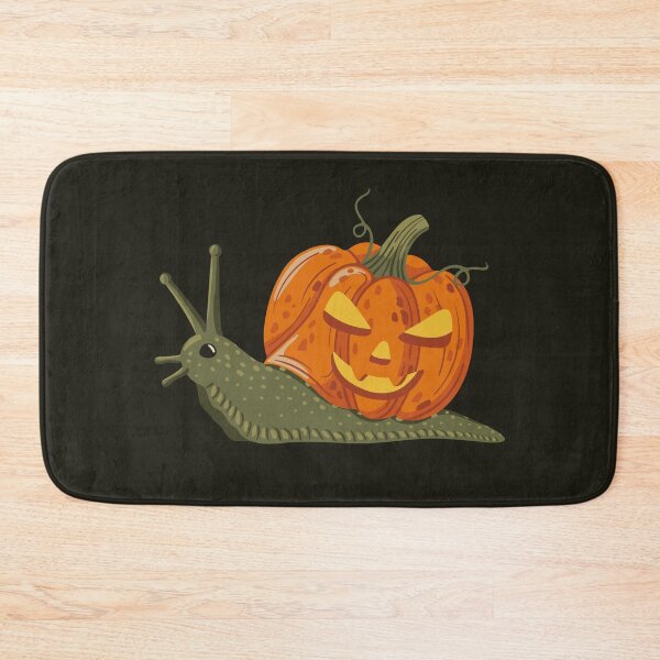 Item preview, snail with pumpkin house Halloween designed and sold by InkofNocturna.