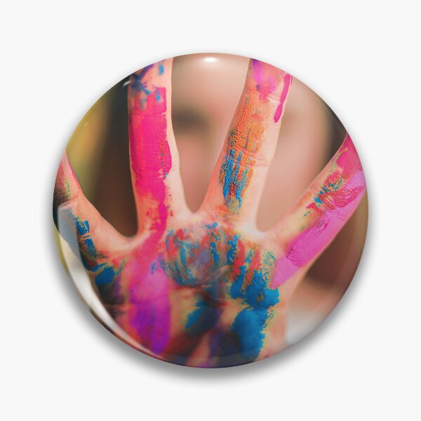 Item preview, Hand Covered in Vibrant Paint - Artistic Expression and Color Burst designed and sold by MDB_Shop.