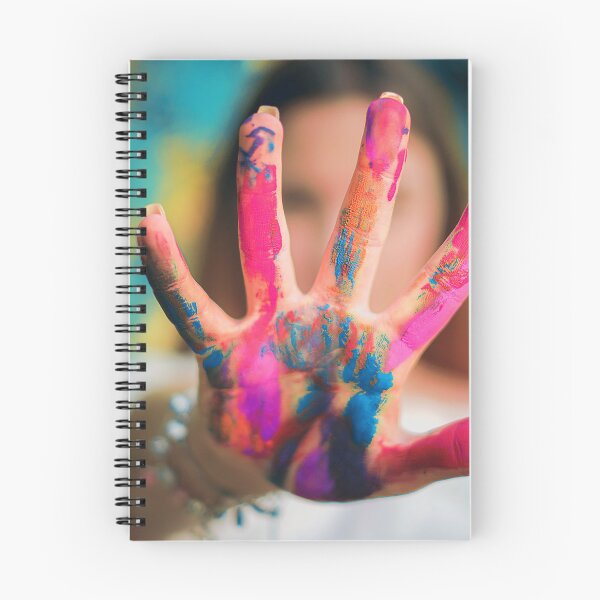 Item preview, Hand Covered in Vibrant Paint - Artistic Expression and Color Burst designed and sold by MDB_Shop.