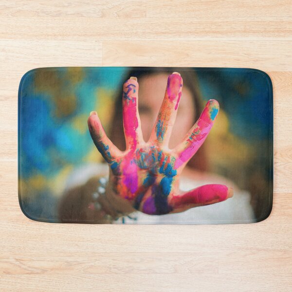 Item preview, Hand Covered in Vibrant Paint - Artistic Expression and Color Burst designed and sold by MDB_Shop.