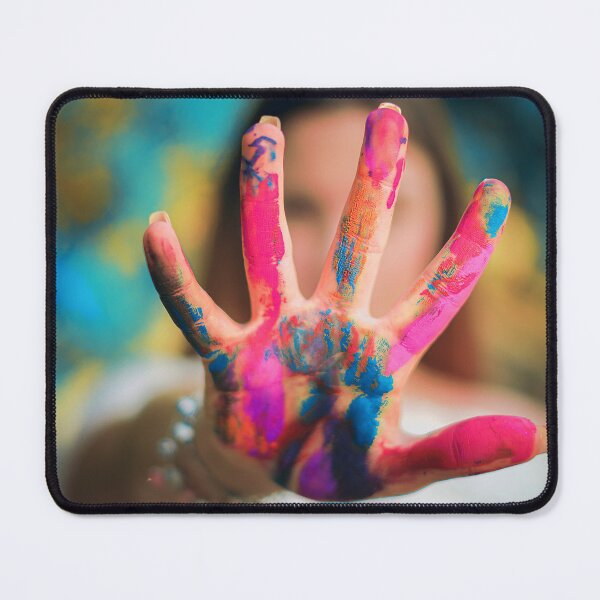 Item preview, Hand Covered in Vibrant Paint - Artistic Expression and Color Burst designed and sold by MDB_Shop.
