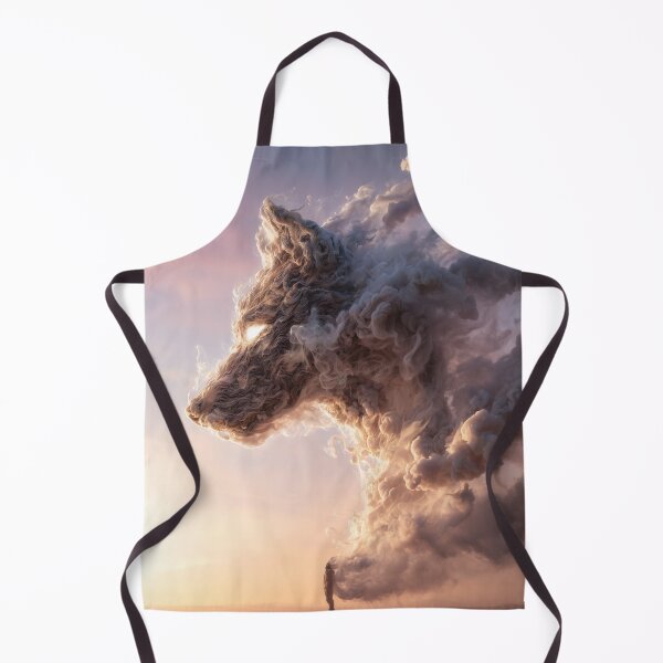 Item preview, Spirit of the Storm – Surreal Wolf Cloud Emerging from Human Soul designed and sold by VisionaryVeils.