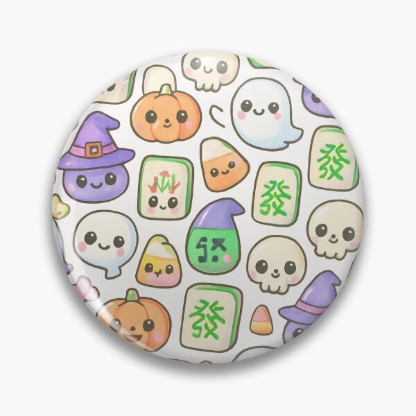 Item preview, Cute Halloween Mahjong Tile Pattern Design designed and sold by Best Pattern⭐⭐⭐⭐⭐.
