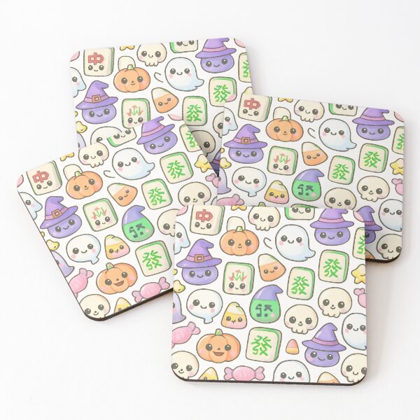 Item preview, Cute Halloween Mahjong Tile Pattern Design designed and sold by Best Pattern⭐⭐⭐⭐⭐.