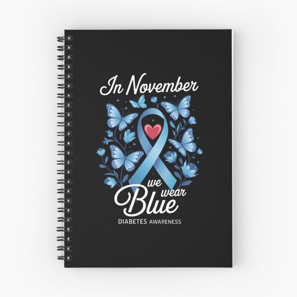 Item preview, In November We Wear Blue Butterflies Diabetes Awareness designed and sold by LunaCrazeArt.