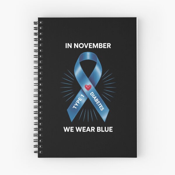 Item preview, In November we Wear Blue Type 1 Diabetes Awareness Month designed and sold by LunaCrazeArt.