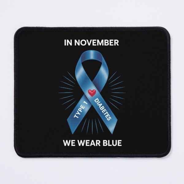 Item preview, In November we Wear Blue Type 1 Diabetes Awareness Month designed and sold by LunaCrazeArt.