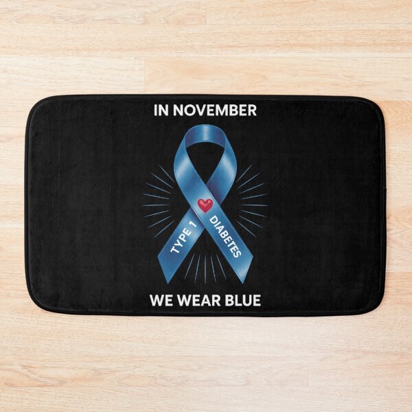 Item preview, In November we Wear Blue Type 1 Diabetes Awareness Month designed and sold by LunaCrazeArt.