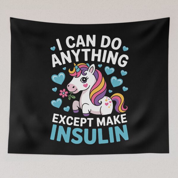 Artikelvorschau, Insulin Süßes Einhorn entworfen und verkauft von LunaCrazeArt.