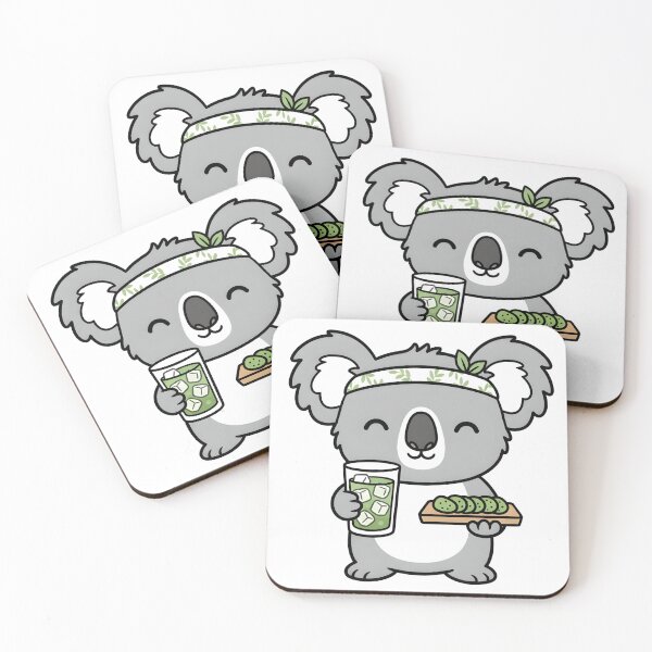 Item preview, Cute Koala Drinking Cucumber Water designed and sold by jasperDesigns.