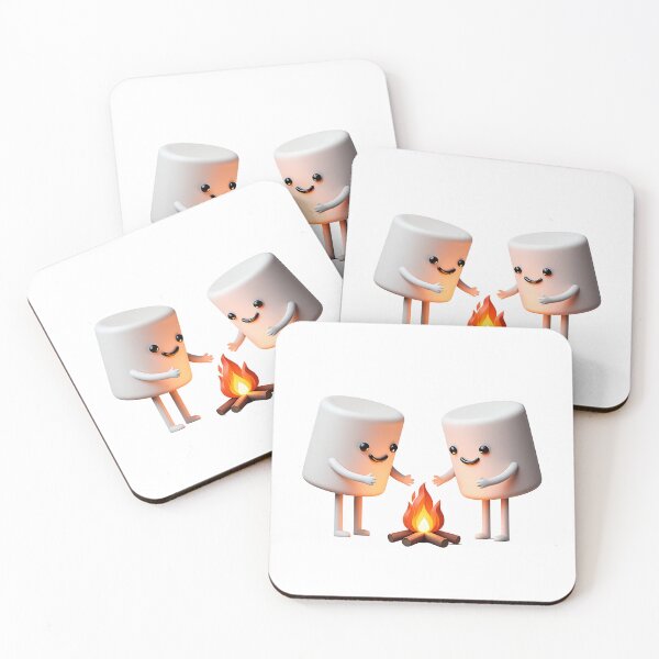 Item preview, Campfire with Marshmallow Characters designed and sold by natalielaf.
