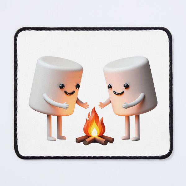 Item preview, Campfire with Marshmallow Characters designed and sold by natalielaf.