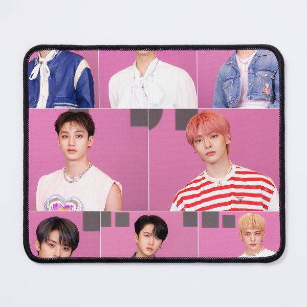 Item preview, Stray Kids pink world tour merch t-shirt 5 Star comeback poster kpop boy group bang chan lee know changbin hyunjin han felix seungmin jeongin designed and sold by Kpop-Noona.