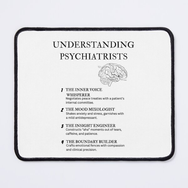 Item preview, The Psychiatrist Explained – Funny Definitions for Mental Health Pros designed and sold by PsyFlow35.