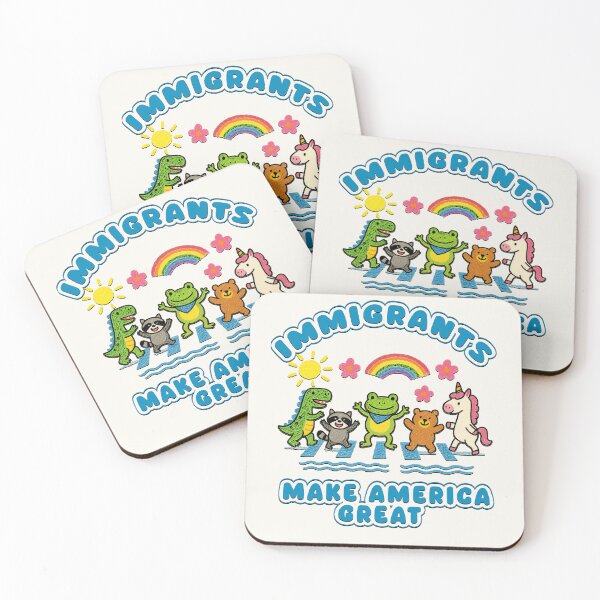 Item preview, Immigrants Make America Great, Cute Portland Frog and Friends Protest T Shirt, Unisex T Shirt, Pro Immigration Pride t shirt, Social Justice Political Protest shirt, Progressive Activist designed and sold by samidsou.
