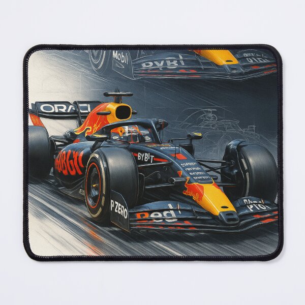 Item preview, Red Bull F1 Car Speed Sketch Racing Art designed and sold by -DEEWOLF-.