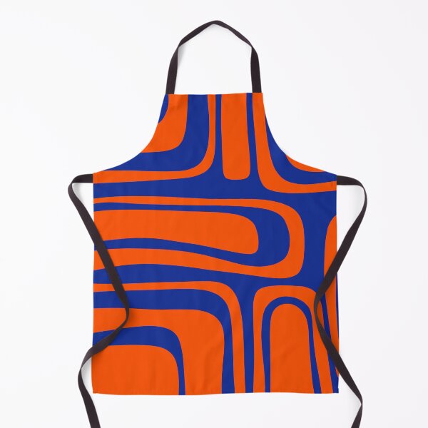 Item preview, Palm Springs Retro Mid Century Modern Abstract Pattern Bright Blue and Orange designed and sold by kierkegaard.
