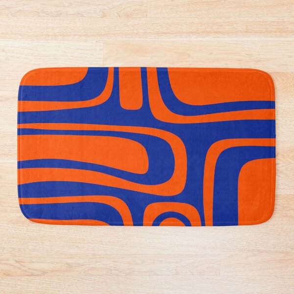 Item preview, Palm Springs Retro Mid Century Modern Abstract Pattern Bright Blue and Orange designed and sold by kierkegaard.