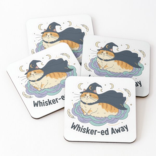 Item preview, Whisker-ed Away – Cute Cat Pun T-Shirt | Anime Parody & Cat Lover Gift designed and sold by SoulMint.