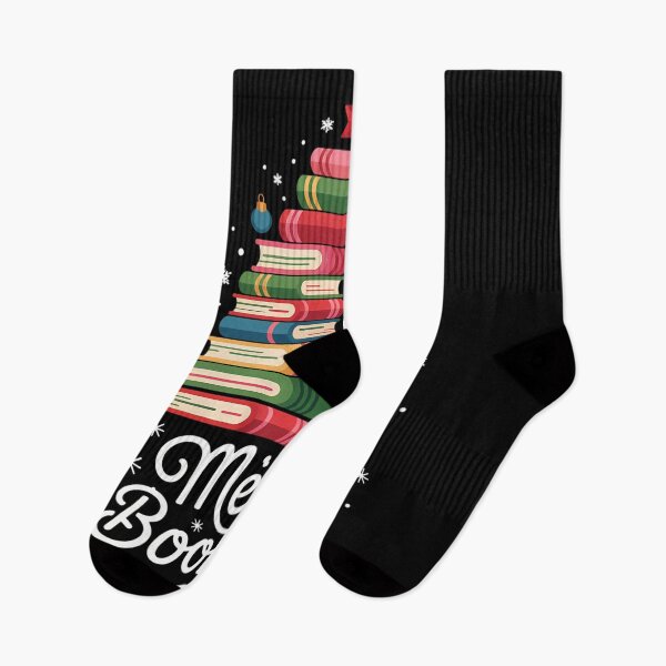 Item preview, Merry Bookmas for Book Lovers Xmas designed and sold by LunaCrazeArt.