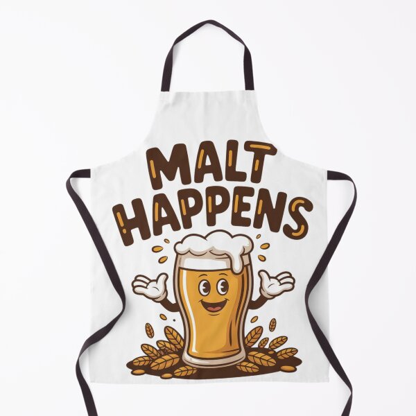 Item preview, Funny Beer Design – Malt Happens for Home Brewers designed and sold by CrunchyGoats.
