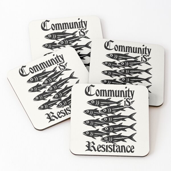 Artikelvorschau, Community Is Resistance Sweatshirt - Unisex T-Shirt, School of Fish T-Shirt, Gegenseitige Hilfe, Antikapitalist, Linkes Anti-Establishment T-Shirt, Anti-Oligarchie Vintage entworfen und verkauft von samidsou.