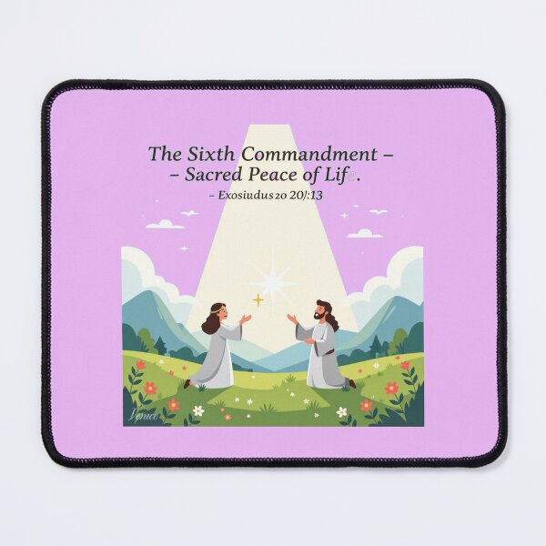 Item preview, The Sixth Commandment – Sacred Peace of Life, designed and sold by PaintMeWorld.