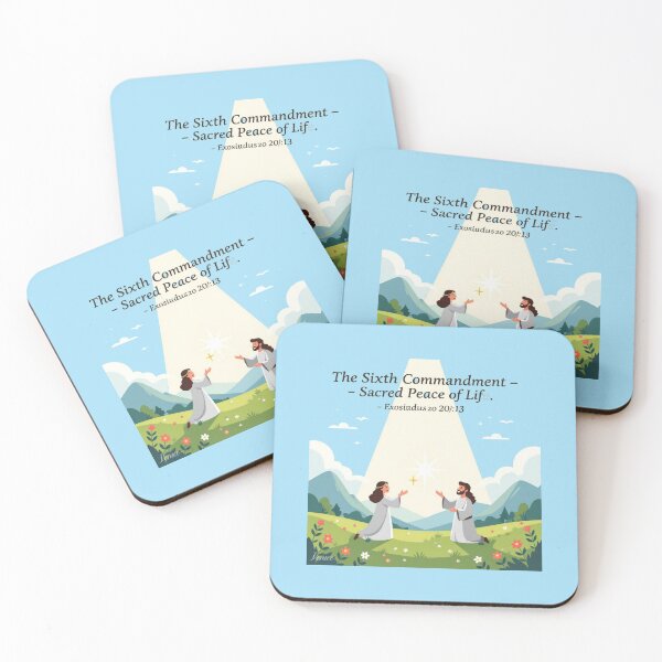 Item preview, The Sixth Commandment – Sacred Peace of Life,  designed and sold by PaintMeWorld.