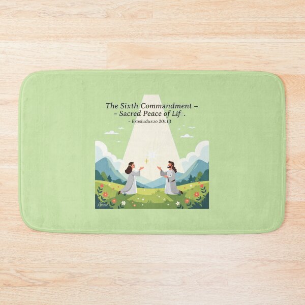 Item preview, The Sixth Commandment – Sacred Peace of Life,  designed and sold by PaintMeWorld.