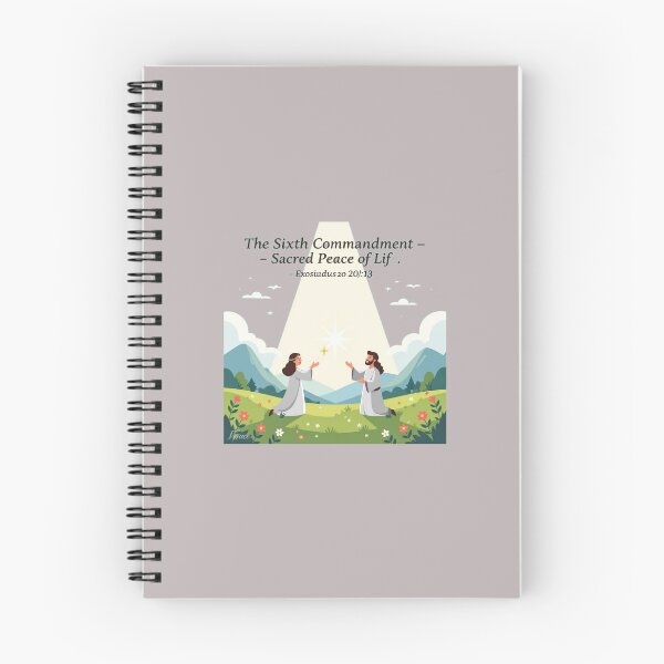 Item preview, The Sixth Commandment – Sacred Peace of Life,  designed and sold by PaintMeWorld.