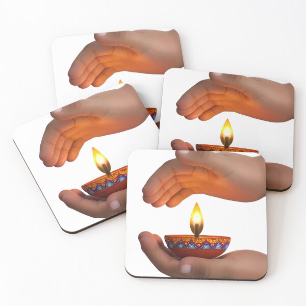 Item preview, Hands Holding Lit Diya for Diwali Celebration designed and sold by natalielaf.