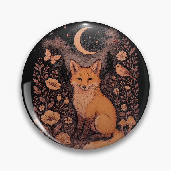 Item preview, Vintage Fox Dark Grunge 90's Sweatshirt, Vintage Floral Cottagecore Woodland Animal Shirt, Wildflower Retro 90s Wildlife Sweater, Fairycore Aesthetic Tee, Forestcore designed and sold by samidsou.