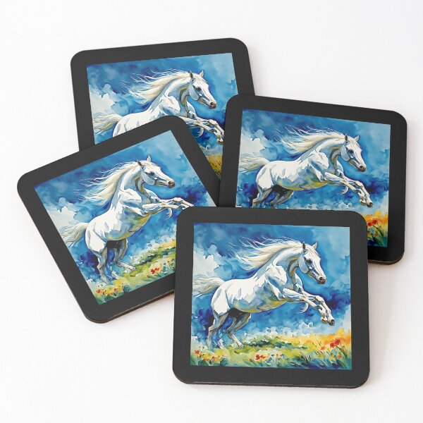 Item preview, White Arabian Horse Nu series#3 designed and sold by Helios Be. Lavsh.