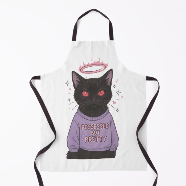 Item preview, Possessed but Pretty Cat — Pastel Goth Aesthetic designed and sold by MagicMeow1.