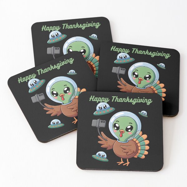 Item preview, Alien Turkey UFO Selfie designed and sold by Millsoft.