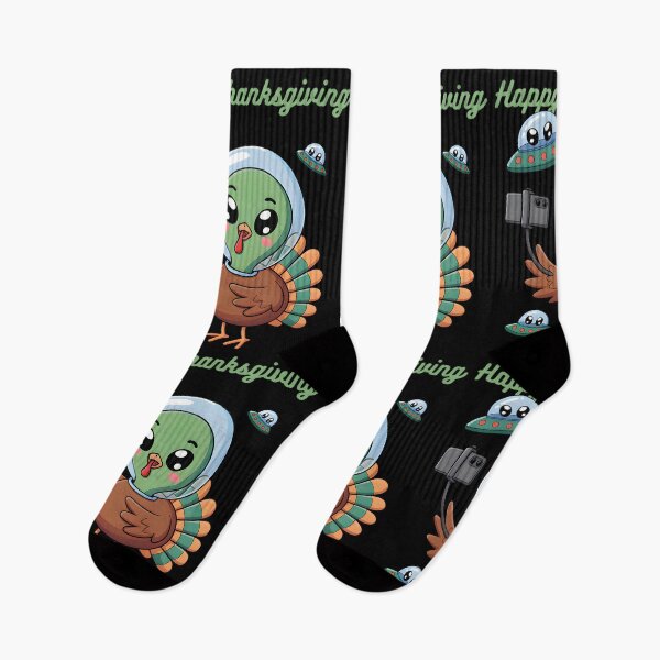 Item preview, Alien Turkey UFO Selfie designed and sold by Millsoft.